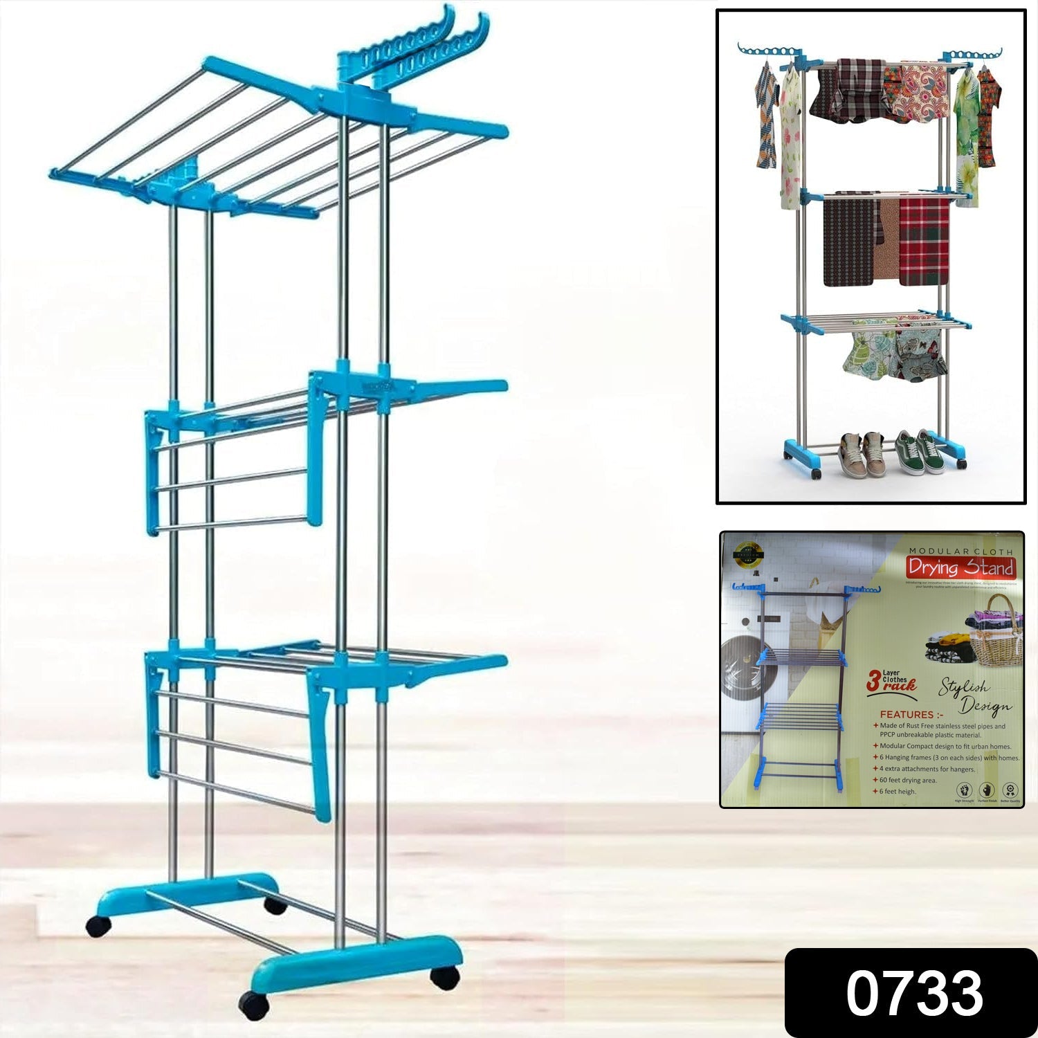 Stainless Steel Cloth Drying Stand Stainless Steel Cloth Drying Stand